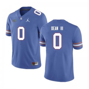 Men's Florida Gators #0 Trey Dean III NCAA Nike Royal Authentic Stitched College Football Jersey UBO0162EM